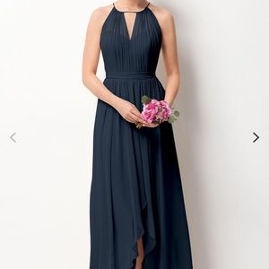Watters w.too 209 navy blue bridesmaids dress